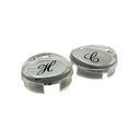 1595-T Sterling Faucet Handle Button Set - W03