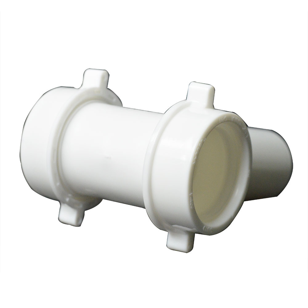 1656-T 1-1/2" PVC Center Outlet Tee with Baffle - W04