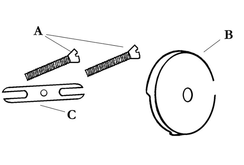 1689-T Single Hole Overflow Plate with Conversion Bracket for Bathtub Drain - Chrome - 89052 - W02