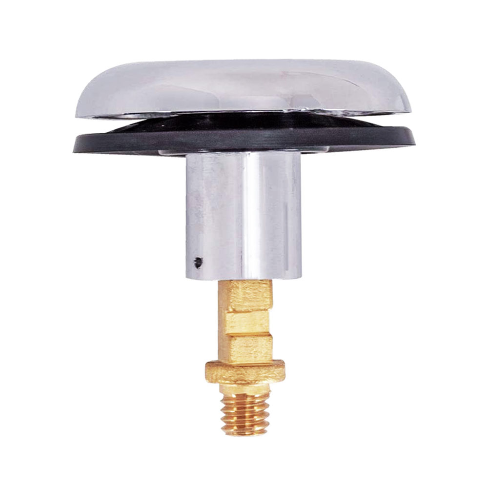 1706-T Durable ABS Snap and Press Stopper with Rubber Seal, 5/16" Thread - Chrome - W03