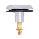 1706-T Durable ABS Snap and Press Stopper with Rubber Seal, 5/16" Thread - Chrome - W03