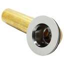 1730-T 1-3/8 Inch Bath Tub Waste & Overflow Shoe Brass - W02