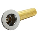 1730-T 1-3/8 Inch Bath Tub Waste & Overflow Shoe Brass - W04