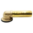 1730-T 1-3/8 Inch Bath Tub Waste & Overflow Shoe Brass - W05
