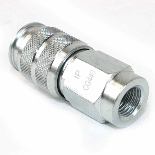 1/4" x 1/4" FPT Universal Steel Coupler - 100 Pack Bulk - W02
