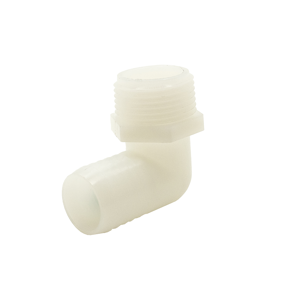 NYLON 1/4 BARB X 3/8 MIP ELL - W06