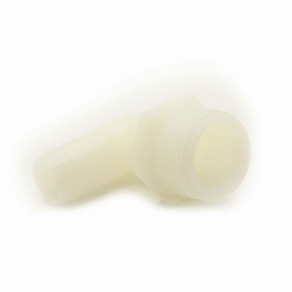 NYLON 3/8 BARB X 1/4 MIP ELL - W03