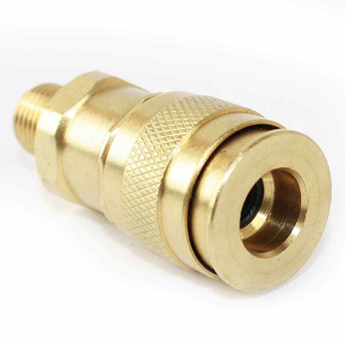 1/4" x 1/4" MPT Universal Brass Coupler - Single Display Pack - W03