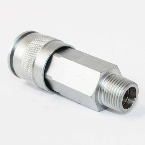 3/8" x 3/8" MPT Universal Steel Coupler - Single Display Pack - W02