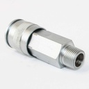 3/8" x 3/8" MPT Universal Steel Coupler - Single Display Pack - W02
