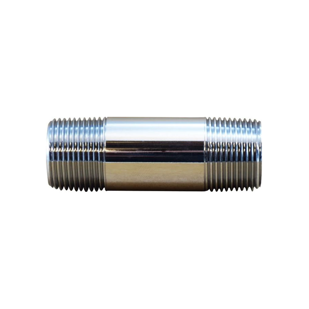1/2" x 4" Chrome Plated Brass Nipple - W03