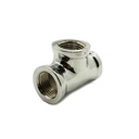 1/2" Chrome Plated Brass Tee - W02