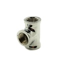 1/2" Chrome Plated Brass Tee - W04