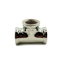 1/2" Chrome Plated Brass Tee - W05