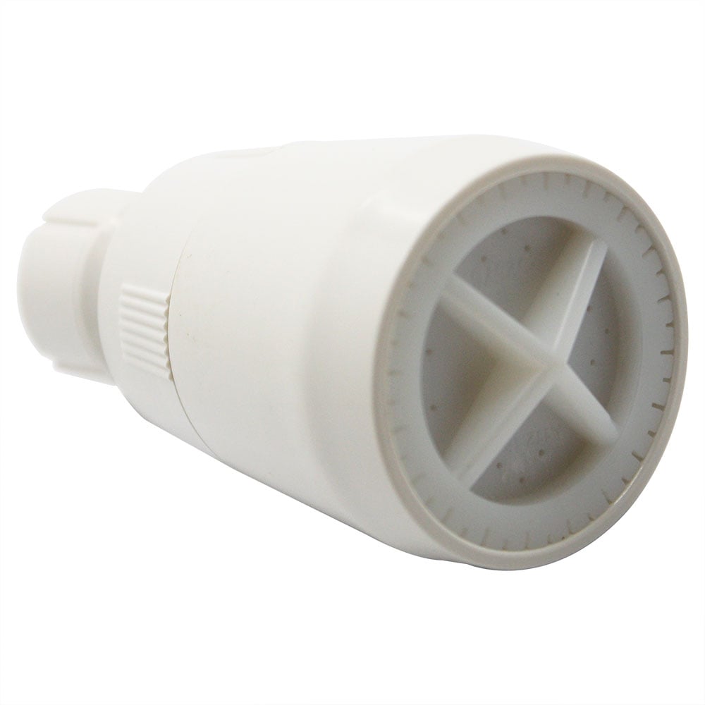 1868-T WHITE PLAIN SHOWER HEAD - W05