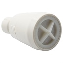 1868-T WHITE PLAIN SHOWER HEAD - W05
