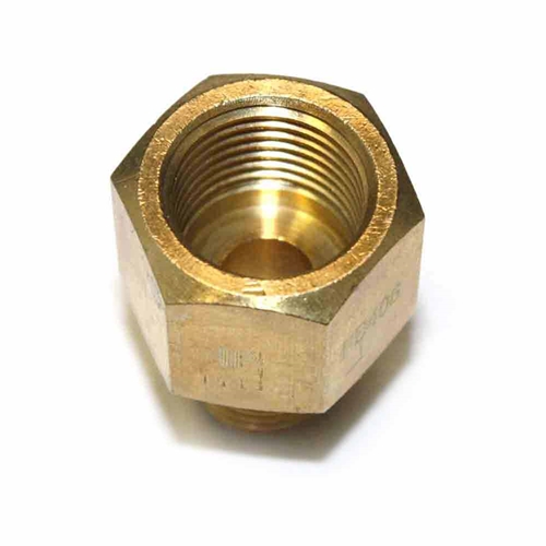 1/4" MPT x 3/8" FPT Brass Hex Bushing - Six Display Pack - W03