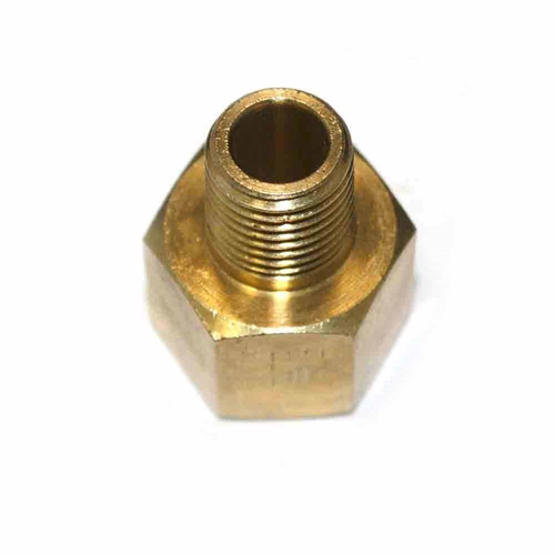 1/4" MPT x 3/8" FPT Brass Hex Bushing - 50 Pack Bulk - W02