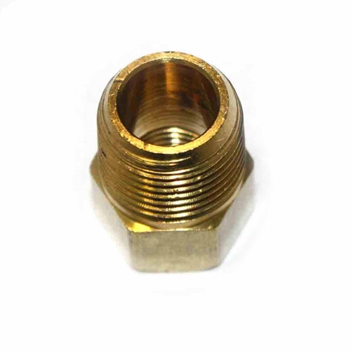 3/8" MPT x 1/4" FPT Brass Hex Bushing Reducer (5316057) - Six Display Pack - W02