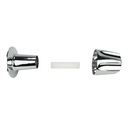 Tub/Shower 2-Handle Remodeling Trim Kit for Price Pfister Verve Style - Metal Handles (HOT/COLD), Chrome Plated Flanges with Nipples - W04