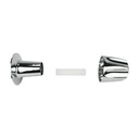 Tub/Shower 3-Handle Remodeling Trim Kit for Price Pfister Verve Style - Metal Handles (HOT/COLD/DIVERTER), Chrome Plated Flanges with Nipples - W04