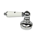 Tub/Shower 3-Handle Remodeling Trim Kit for Price Pfister  - Porcelian Lever Handles (HOT/COLD/DIVERTER), Chrome Plated Flanges with Nipples - W03