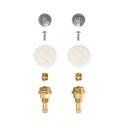 Lavatory/Kitchen 2-Handle Rebuild Kit for Price Pfister Windsor Faucets, Acrylic Handles (HOT/COLD) with Brass Stems & Seats - W04