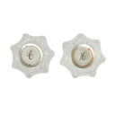 Lavatory/Kitchen 2-Handle Rebuild Kit for DELTA Faucets, Acrylic Handles (HOT/COLD) with Plastic Stems, Seats & Springs - W03