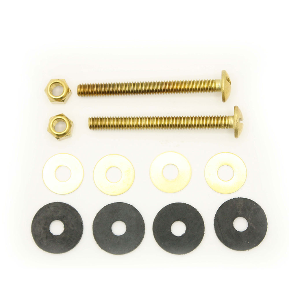 5/16" x 3" Brass Close Couple Bolt Set - W03