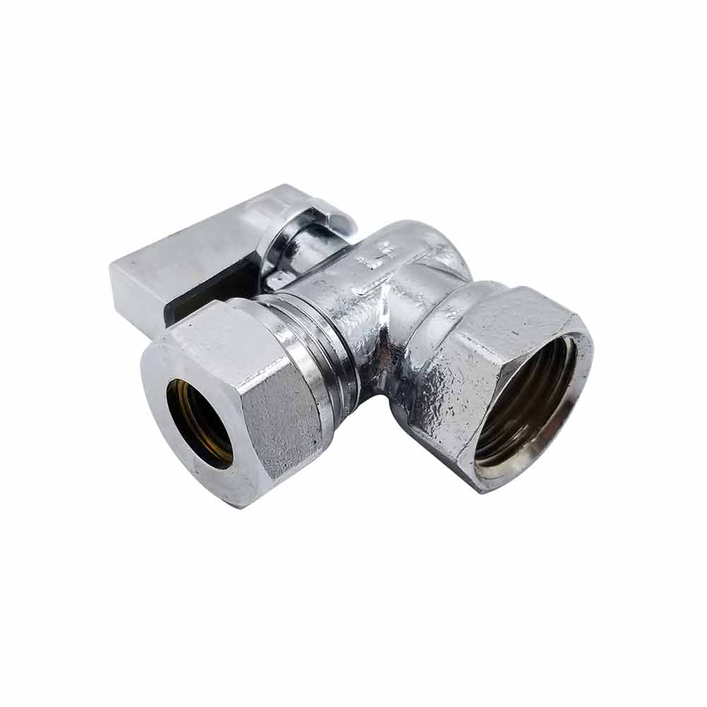 1/2" FIP x 1/2" Slip Joint Quater-Turn Angle Stop Valve (5/pk) - W04