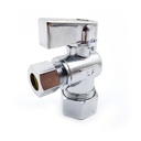5/8" Comp x 3/8" Comp Quater-Turn Angle Stop Valve (5/pk) - W03