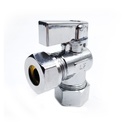 5/8" Comp x 1/2" Slip Joint Quater-Turn Angle Stop Valve (5/pk) - W03