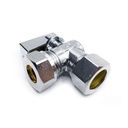 5/8" Comp x 1/2" Slip Joint Quater-Turn Angle Stop Valve (5/pk) - W04