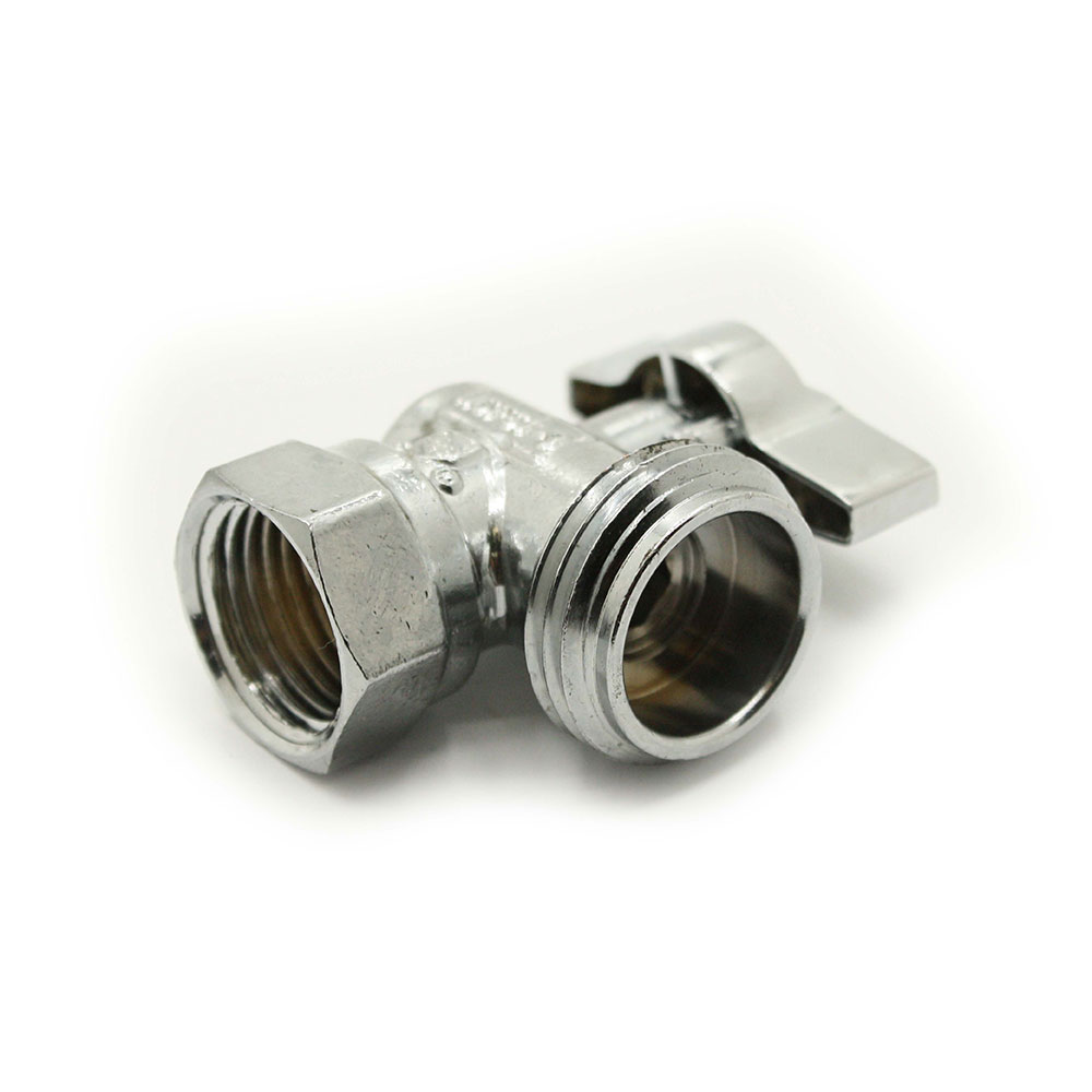 1/4 Turn Angle Stop Valve 1/2"FIP x 3/4" Male GHT - W02