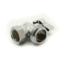 1/4 Turn Angle Stop Valve 1/2"FIP x 3/4" Male GHT - W02