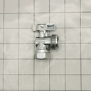 1/4 Turn Angle Stop Valve 1/2"FIP x 3/4" Male GHT - W05