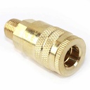 1/4" x 1/4" MPT Industrial Brass Coupler
 - Six Display Pack - W03