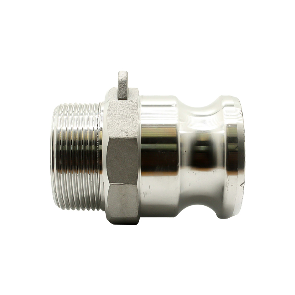 1-1/2" Male Camlock Coupler x 1-1/2" Male NPT Aluminum Fitting - Style F - W04