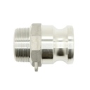 3" Male Camlock Coupler x 3" Male NPT Aluminum Fitting - Style F - W02
