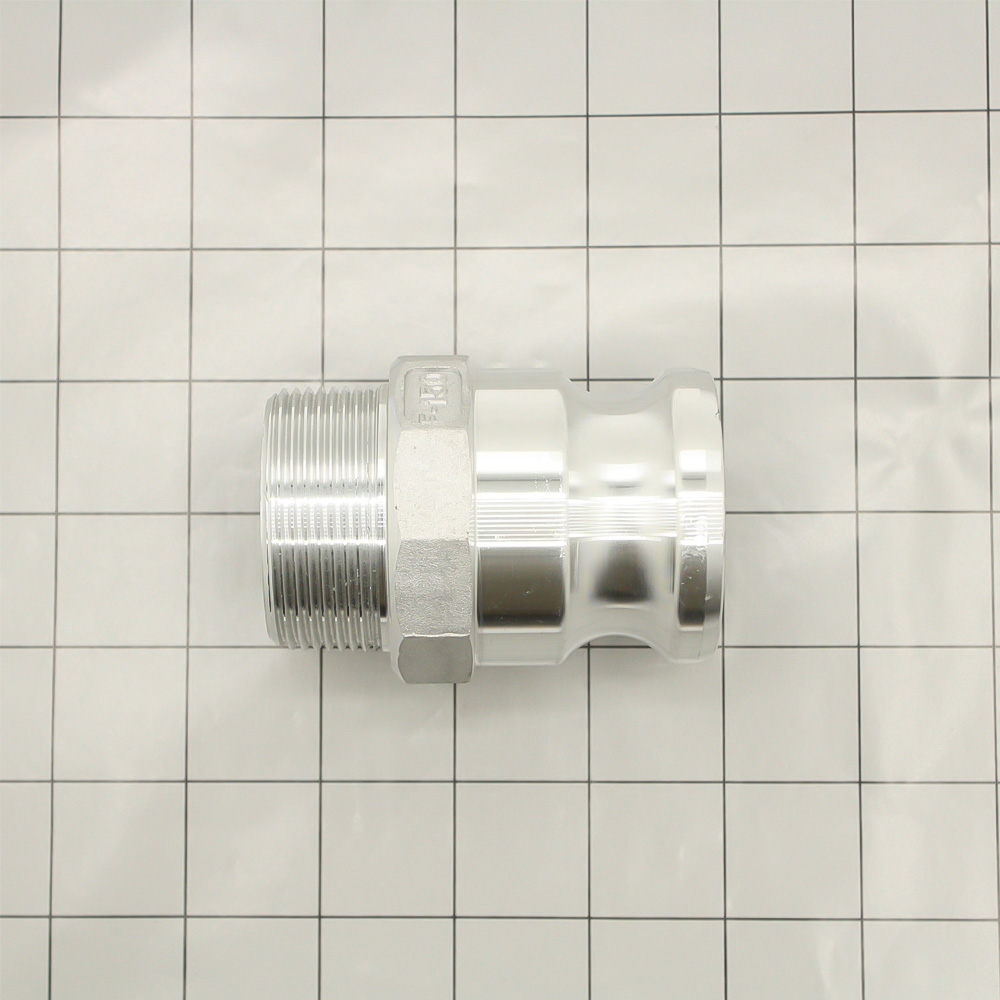 4" Male Camlock Coupler x 4" Male NPT Aluminum Fitting - Style F - W05
