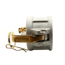 1-1/2" Aluminum Camlock Dust Cap with Brass Handles - W02