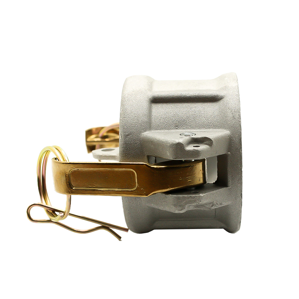 4" Aluminum Camlock Dust Cap with Brass Handles - W02
