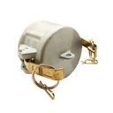 4" Aluminum Camlock Dust Cap with Brass Handles - W03