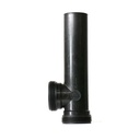 2155-T 1-1/2" ABS End Outlet Tee with Baffle - W02