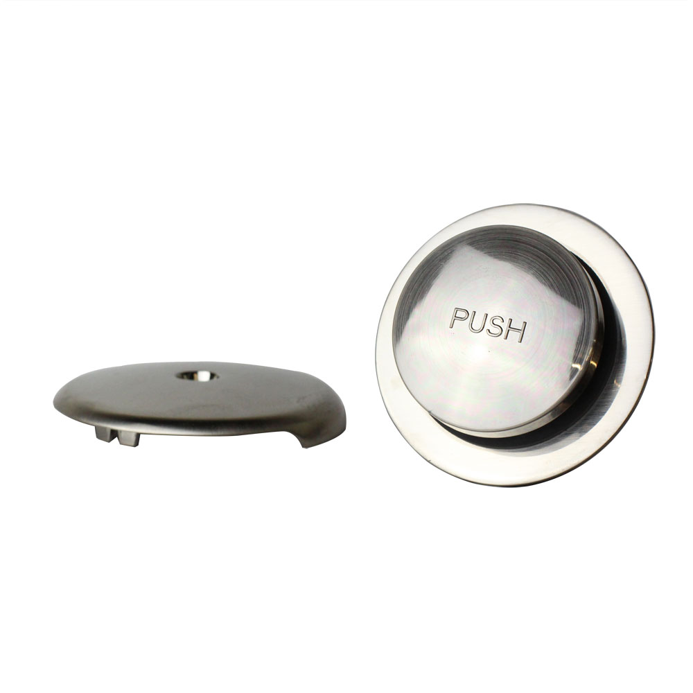 2259-T Single Hole Trim Kit with  Tip Toe Drain - Comes with 2 Holes Conversion Bar - Chrome - Brushed Nickel - W02