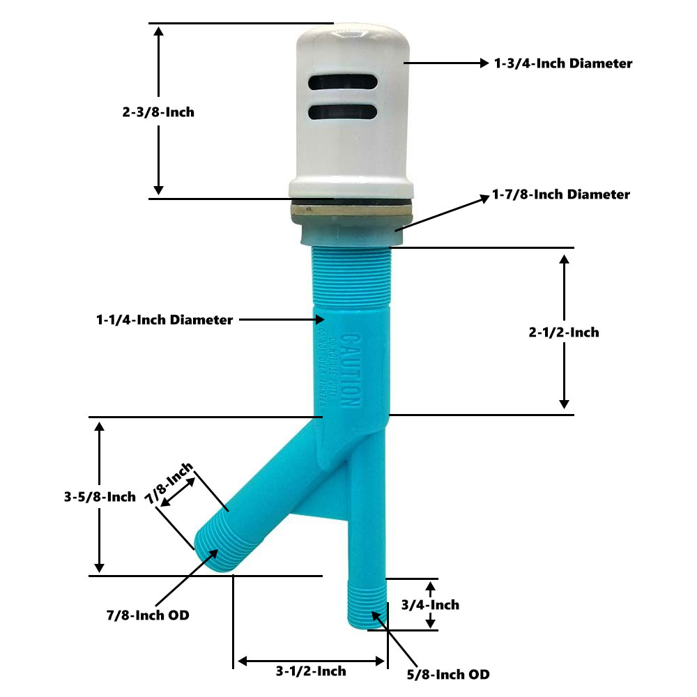2268-T WHITE AIR GAP ASSEMBLY - W02