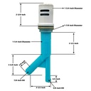 2268-T WHITE AIR GAP ASSEMBLY - W02