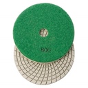 Variable Speed Wet Grinder  with 4" & 5" Diamond Polishing Pad Set - 50, 100, 200, 400, 800, 1500, 3000 Grit & Includes Rubber Velcro Backing Pad - W08