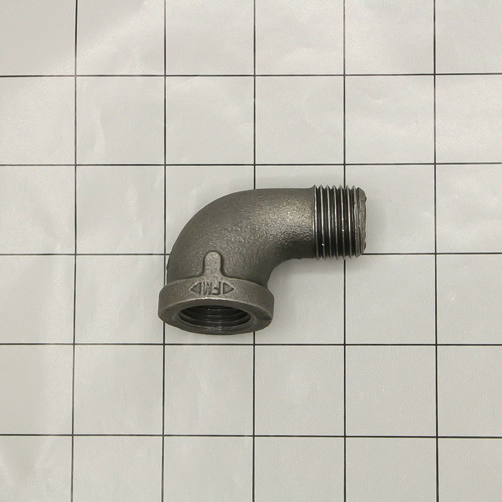 1/8" Black Steel 90 Street Elbow - W05