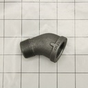 1/4" Black Steel 45 Street Elbow - W05